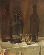 Juan Gris Siphon and winebottle USA oil painting reproduction